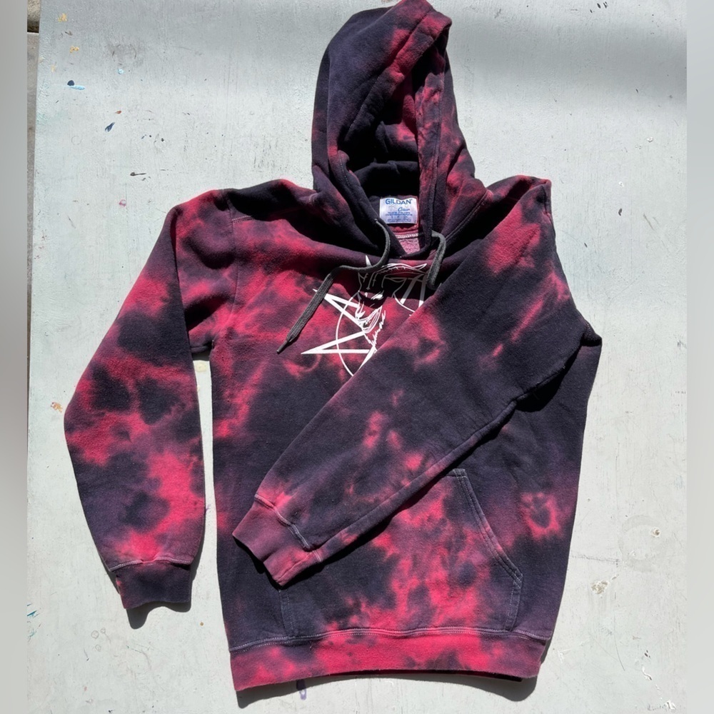 Men's Slipknot Hoodie Multicolor Spell-Out S Y2K Screamo Nu Metal 90s Iowa Mask - Picture 7 of 15